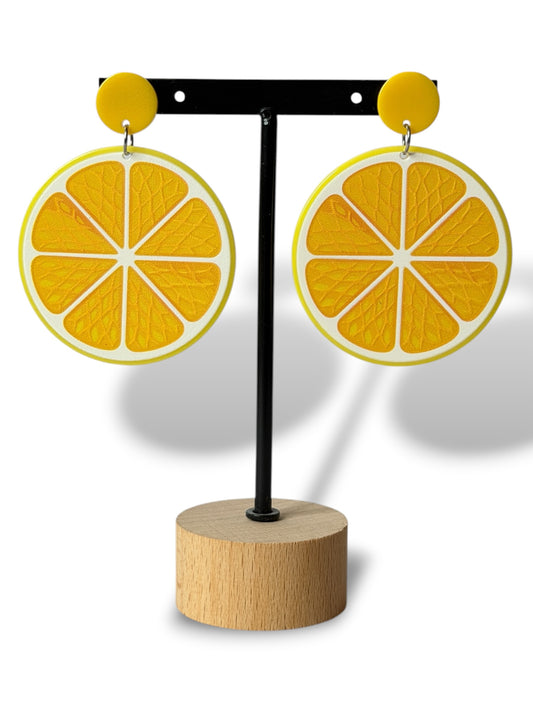 CITRON - BOUCLES D'OREILLES TENDANCE