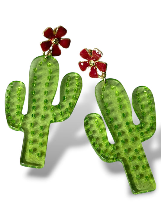 CACTUS - BOUCLES D'OREILLES TENDANCE (Copie)