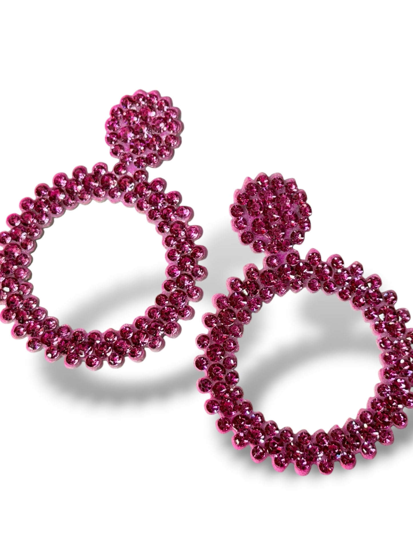 LUXURY - BOUCLES D'OREILLES FUCHSIA