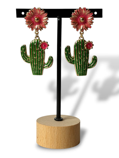 CACTUS - BOUCLES D'OREILLES TENDANCE