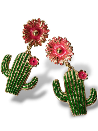CACTUS - BOUCLES D'OREILLES TENDANCE