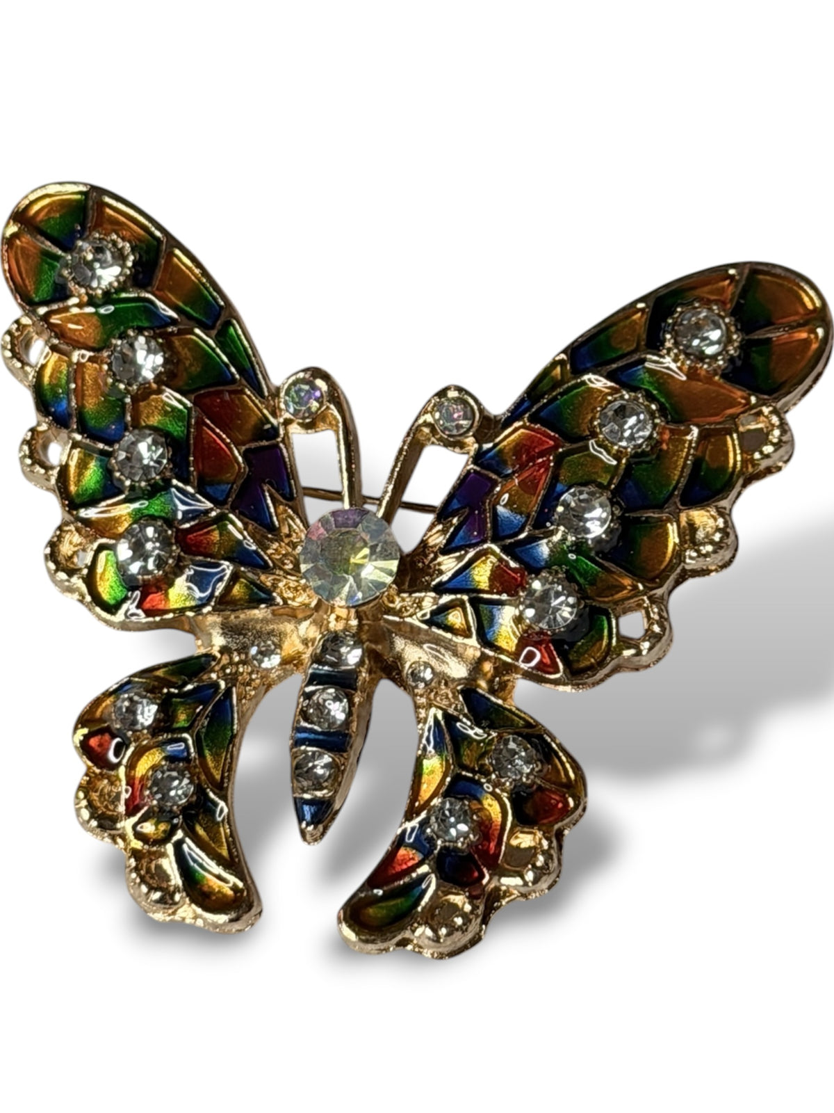 PAPILLON - BROCHE TENDANCE AVEC STRASS