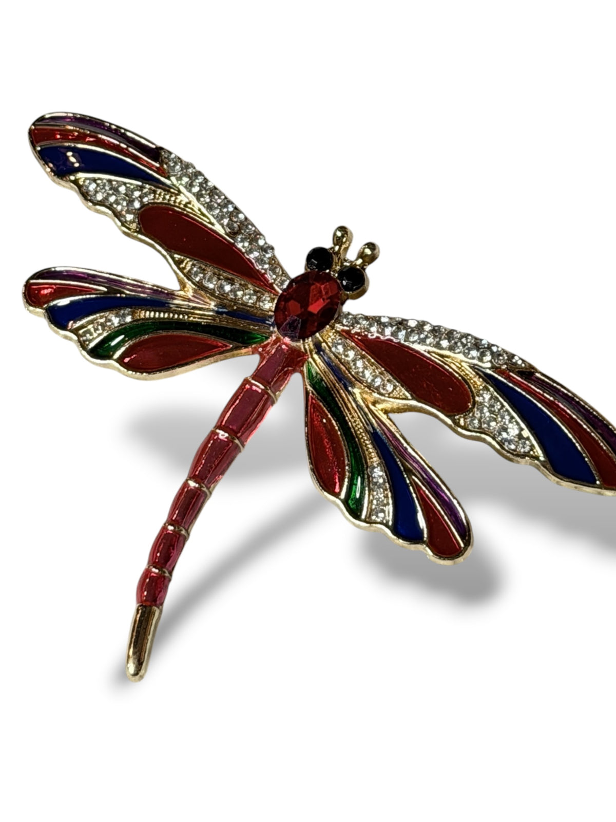 LIBELLULE - BROCHE AVEC STRASS