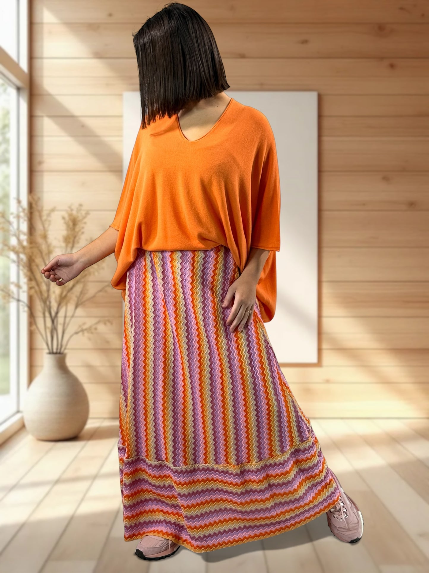 BELINDA - JUPE A MOTIF JUSQU'A LA TAILLE 52