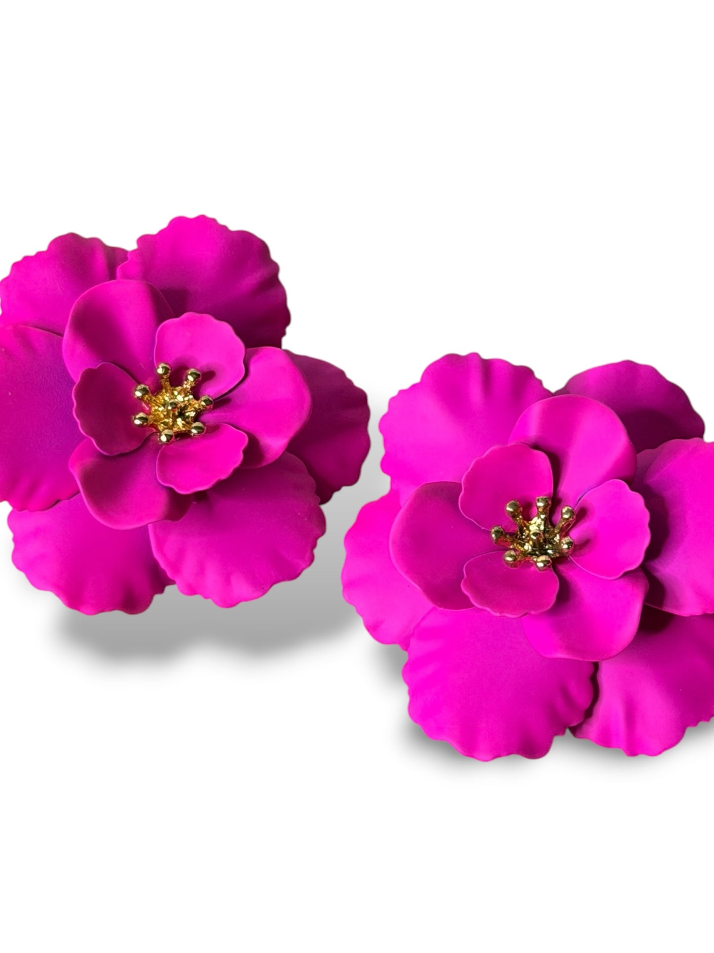 DANY - BOUCLES D'OREILLES TENDANCE FUCHSIA