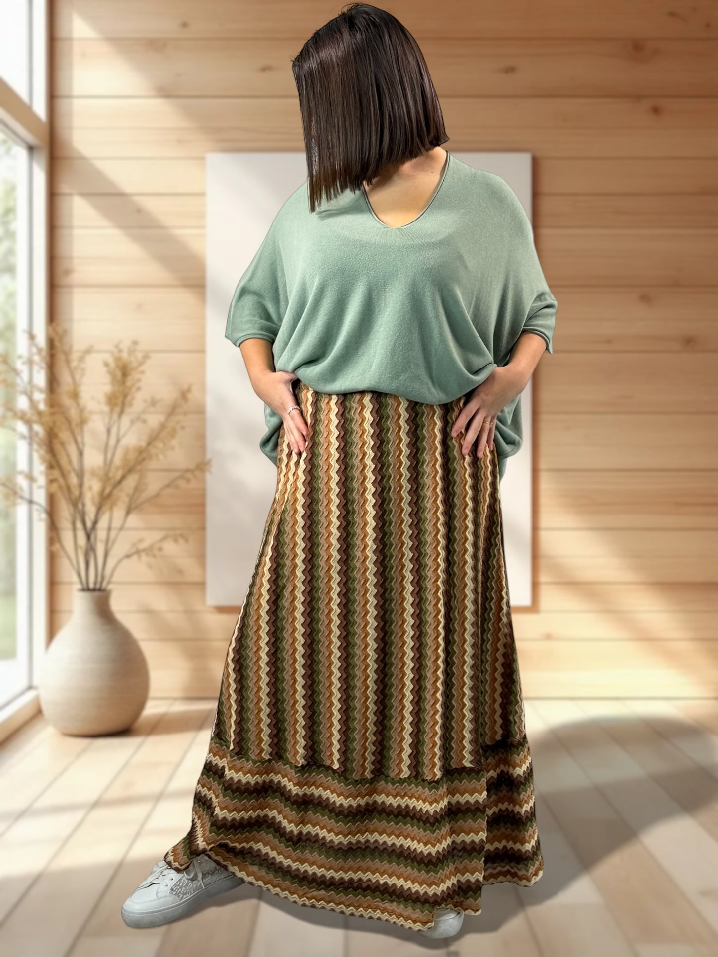 BELINDA - JUPE A MOTIF JUSQU'A LA TAILLE 52