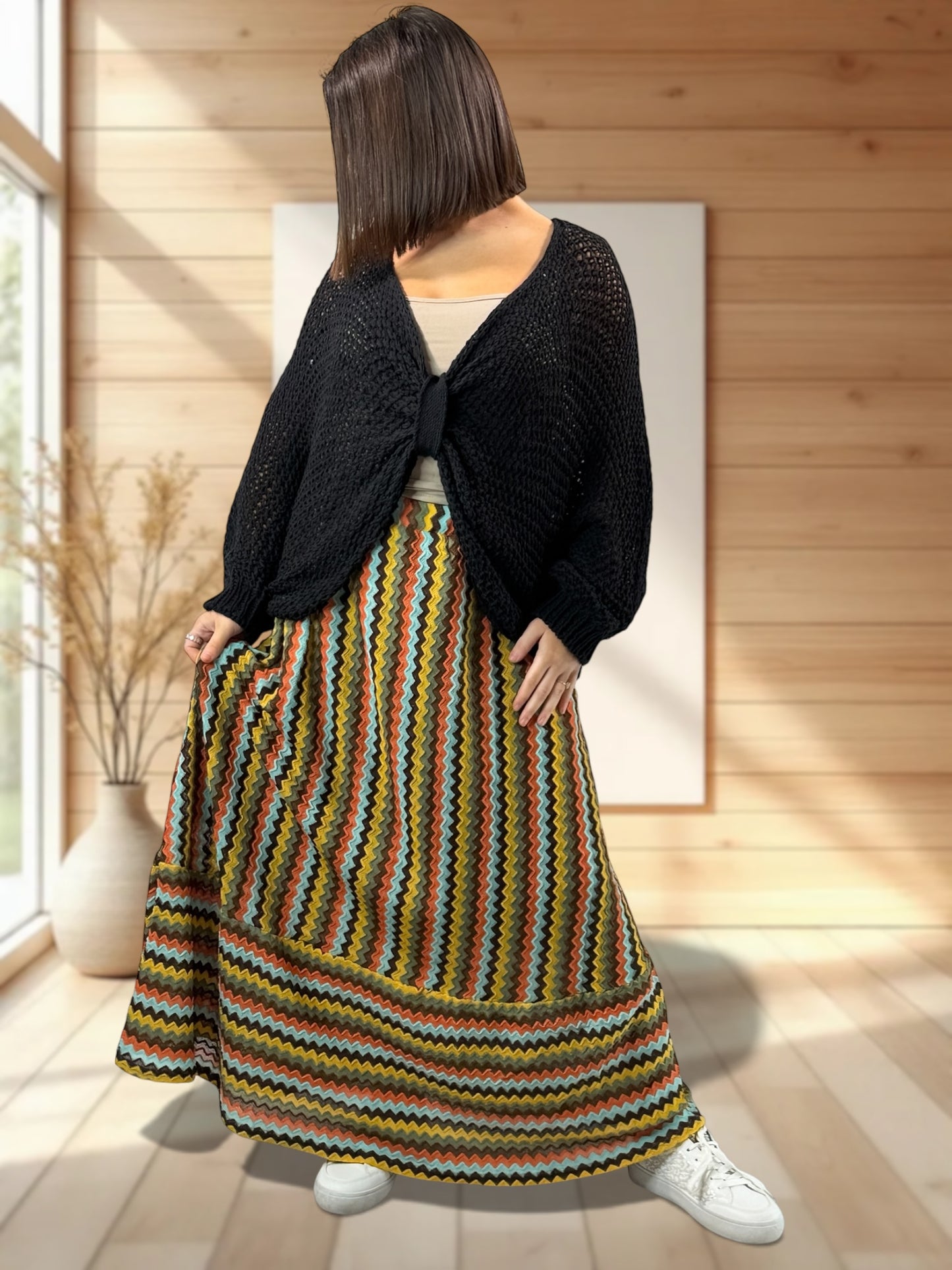 BELINDA - JUPE A MOTIF JUSQU'A LA TAILLE 52