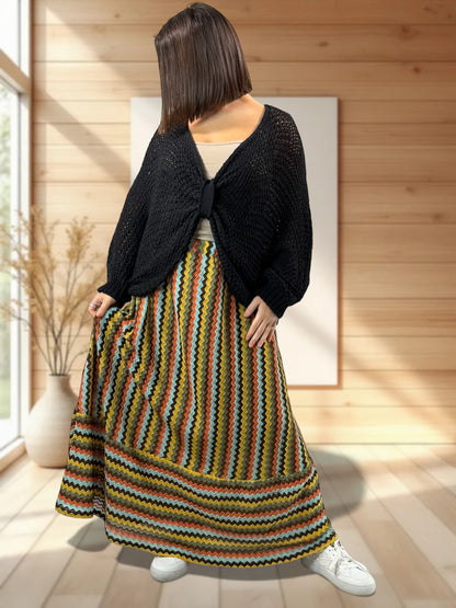 BELINDA - JUPE A MOTIF JUSQU'A LA TAILLE 52