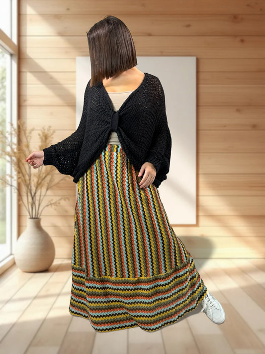 BELINDA - JUPE A MOTIF JUSQU'A LA TAILLE 52