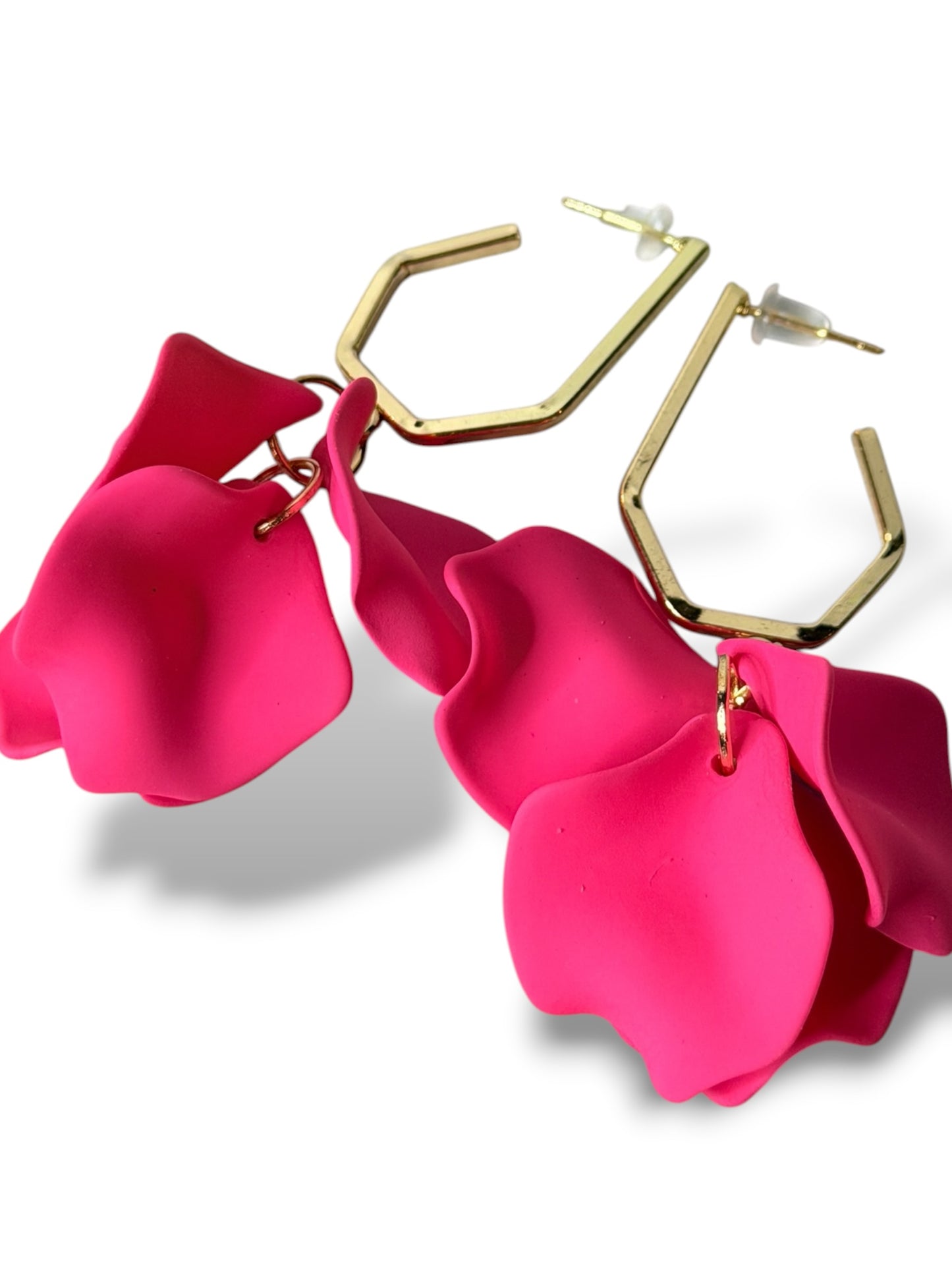 AMANDA - BOUCLES D'OREILLES TENDANCE FUCHSIA