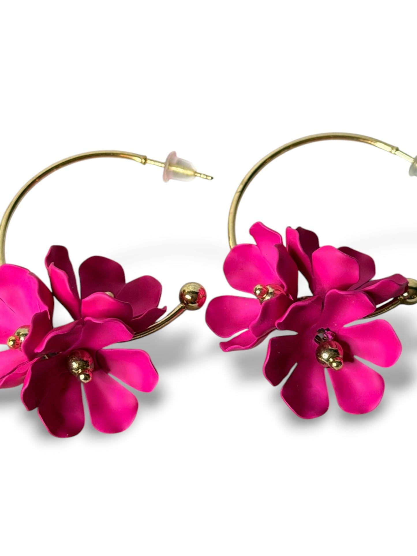 CAMILA - BOUCLES D'OREILLES TENDANCE FUCHSIA