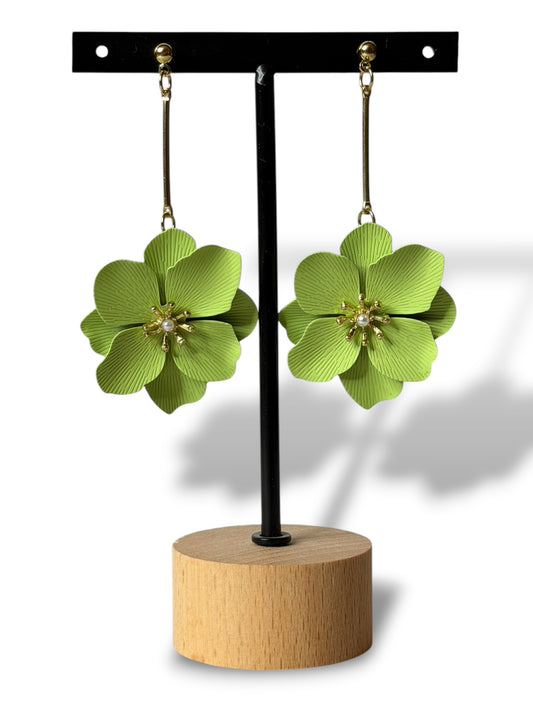 ALIX - BOUCLES D'OREILLES TENDANCE VERTE