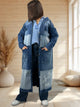 LAURY - TRENCH EN JEAN A CAPUCHE JUSQU'A LA TAILLE 52/540