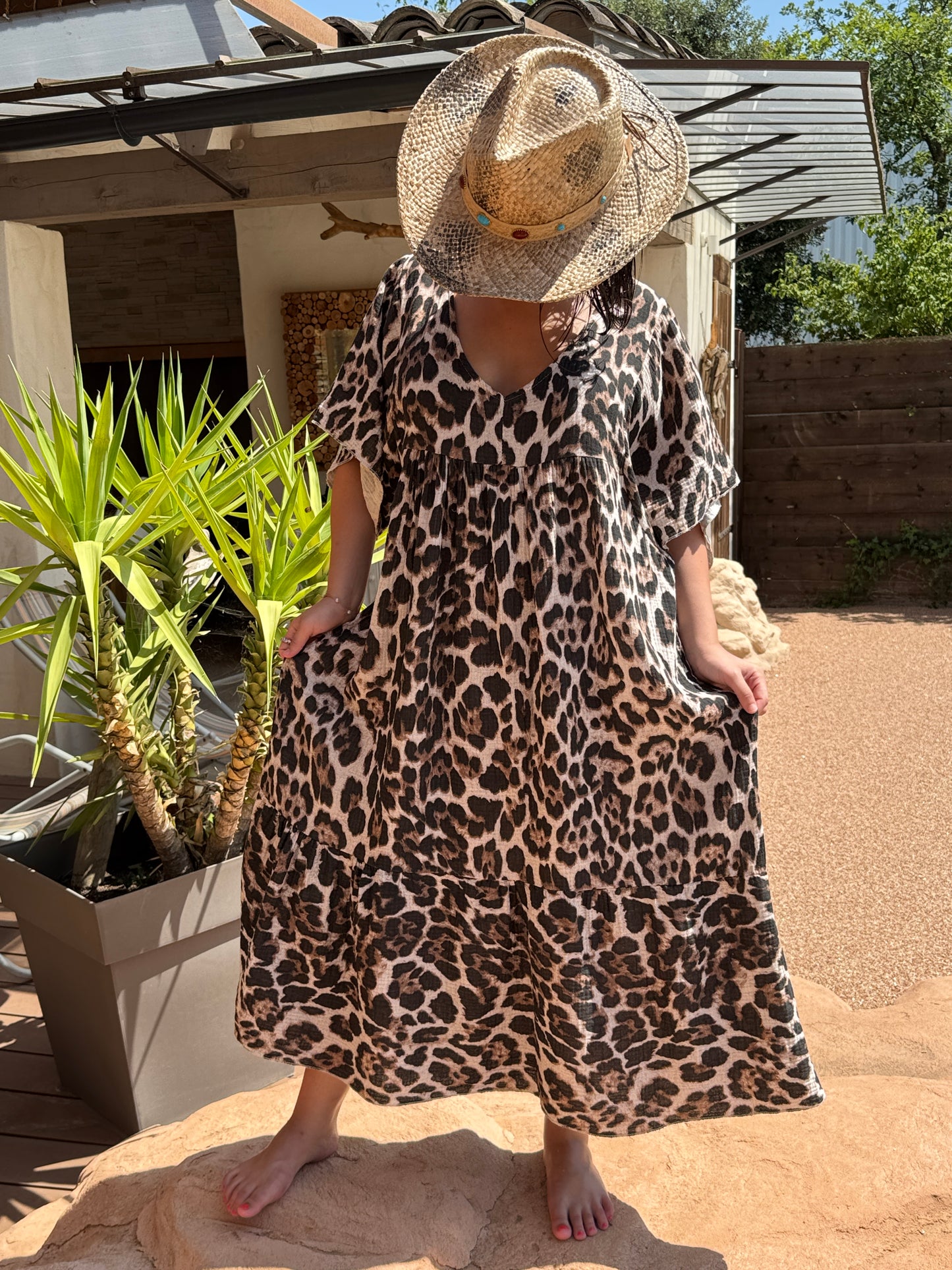 BODEGA - ROBE LEOPARD JUSQU'A LA TAILLE 56