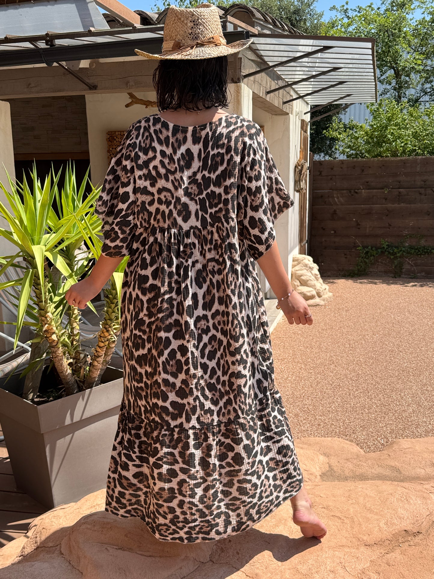 BODEGA - ROBE LEOPARD JUSQU'A LA TAILLE 56