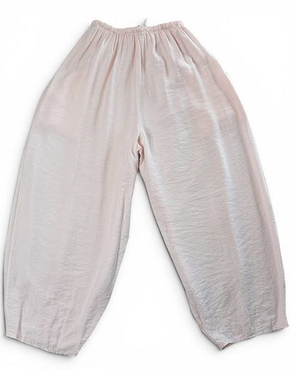 MAXOU - PANTALON ROSE COUPE BARREL FLUIDE TAILLE 48 A 54