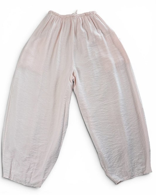 MAXOU - PANTALON ROSE COUPE BARREL FLUIDE TAILLE 48 A 54