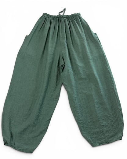 MAXOU - PANTALON KAKI COUPE BARREL FLUIDE TAILLE 48 A 54