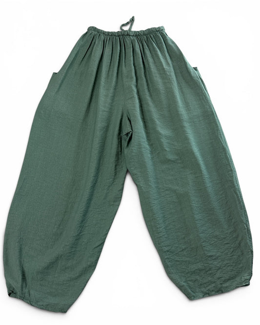 MAXOU - PANTALON KAKI COUPE BARREL FLUIDE TAILLE 48 A 54
