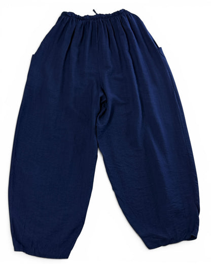 MAXOU - PANTALON MARINE COUPE BARREL FLUIDE TAILLE 48 A 54