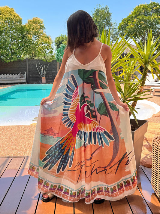 MARILYN - ROBE AMPLE A MOTIF TAILLE 46/48 A 52 REF3