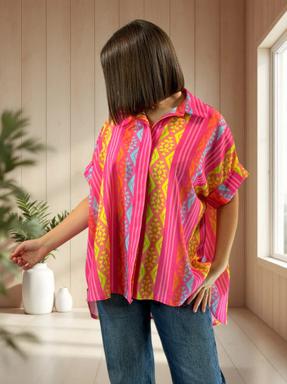 ALIX  - TUNIQUE OVERSIZE JUSQU'A LA TAILLE 52