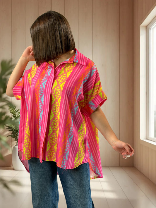 ALIX  - TUNIQUE OVERSIZE JUSQU'A LA TAILLE 52