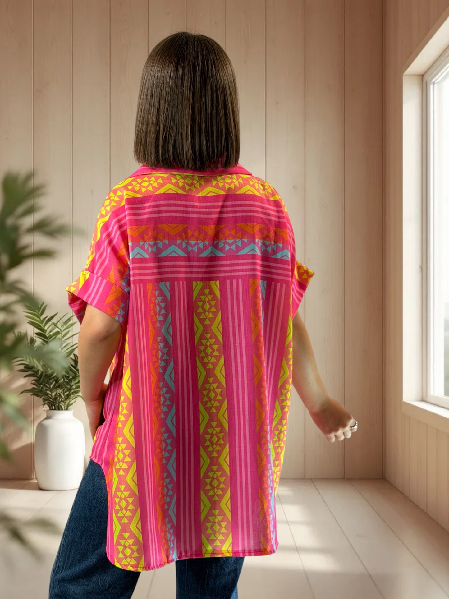 ALIX  - TUNIQUE OVERSIZE JUSQU'A LA TAILLE 52