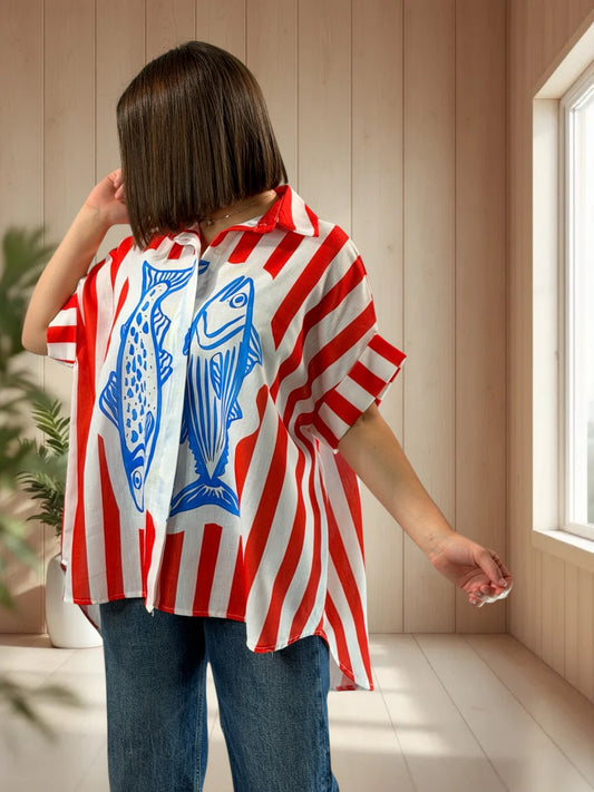 ALIX  - TUNIQUE OVERSIZE JUSQU'A LA TAILLE 52