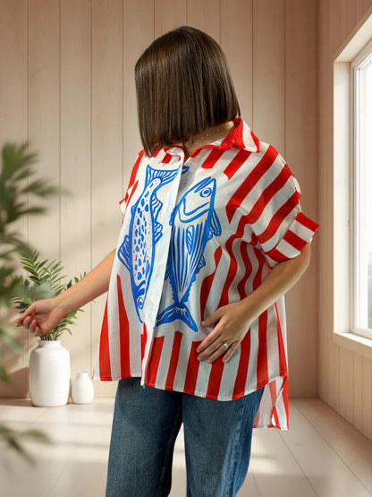 ALIX  - TUNIQUE OVERSIZE JUSQU'A LA TAILLE 52