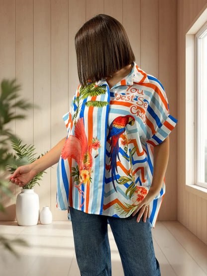ALIX  - TUNIQUE OVERSIZE JUSQU'A LA TAILLE 52