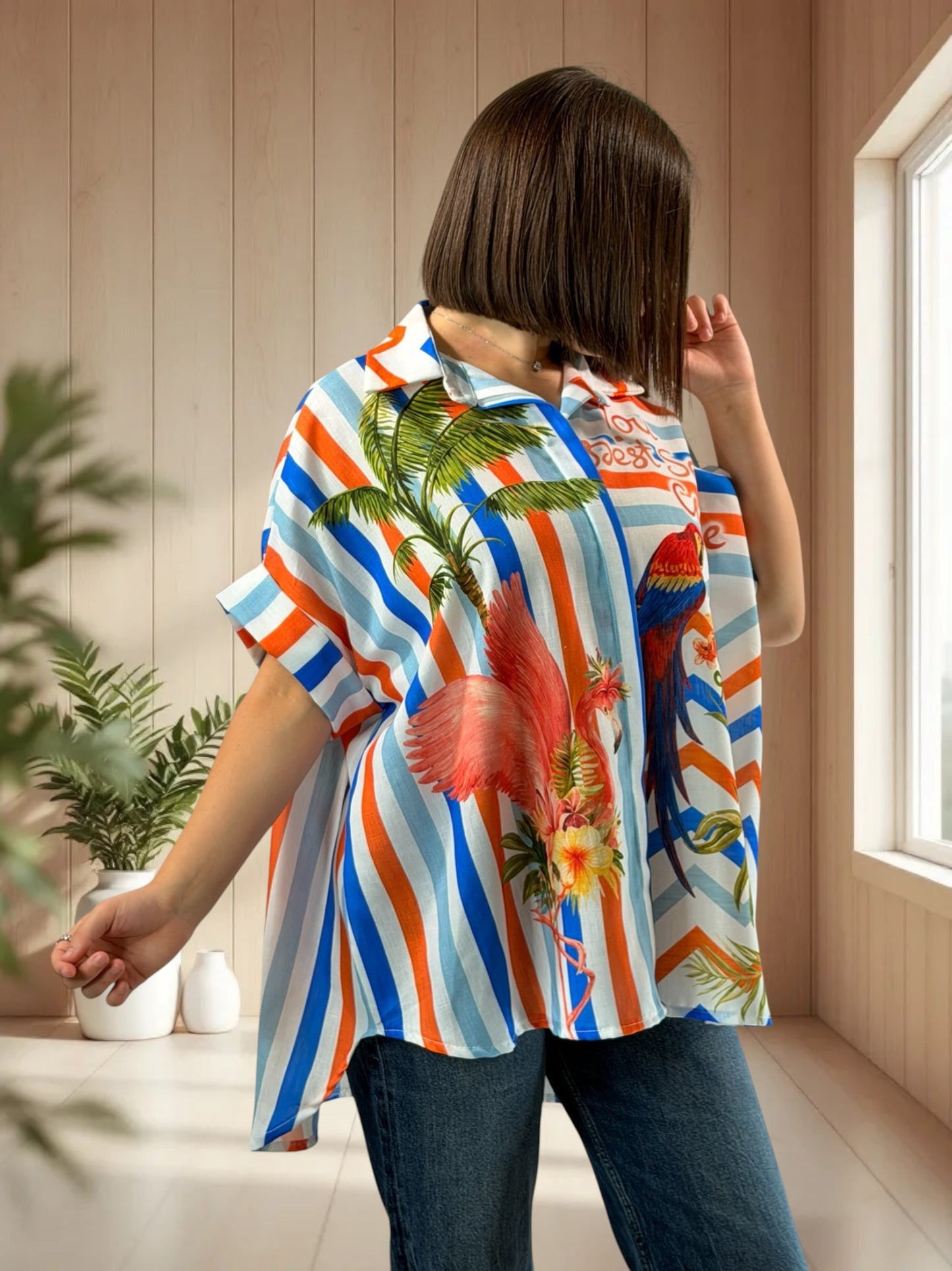 ALIX  - TUNIQUE OVERSIZE JUSQU'A LA TAILLE 52