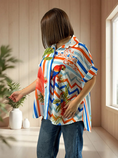 ALIX  - TUNIQUE OVERSIZE JUSQU'A LA TAILLE 52