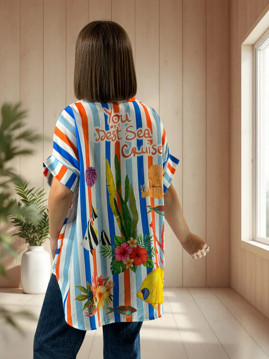 ALIX  - TUNIQUE OVERSIZE JUSQU'A LA TAILLE 52
