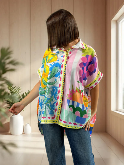 ALIX  - TUNIQUE OVERSIZE JUSQU'A LA TAILLE 52