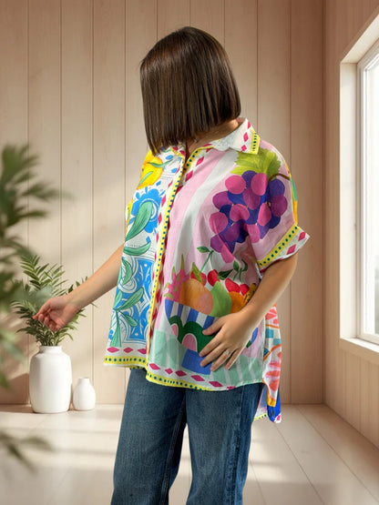 ALIX  - TUNIQUE OVERSIZE JUSQU'A LA TAILLE 52