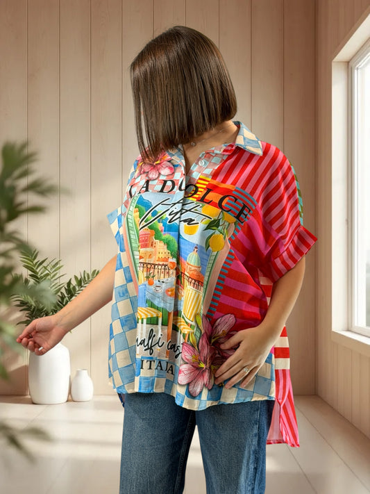 ALIX  - TUNIQUE OVERSIZE JUSQU'A LA TAILLE 52