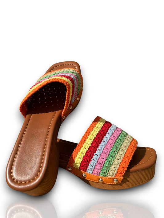 SABOTS COATCHELLA MULTICOLORE
