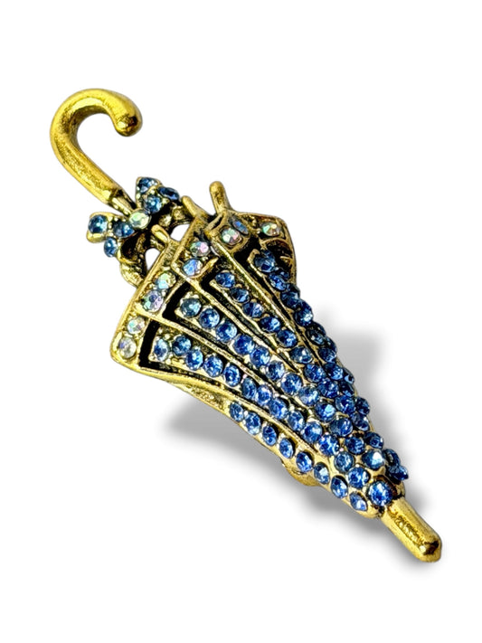 PARAPLUIE - BROCHE TENDANCE AVEC STRASS