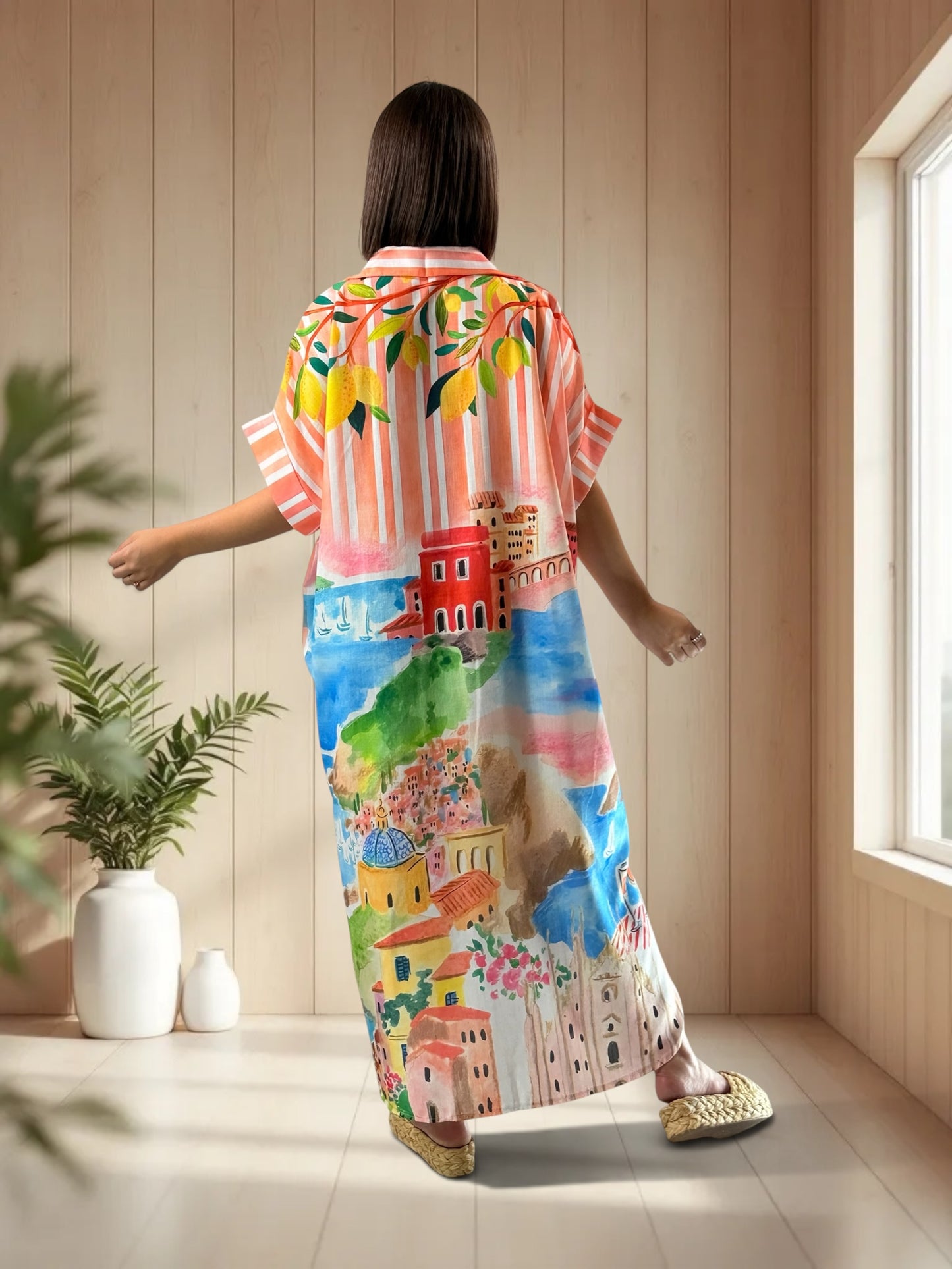 MIRANDA - ROBE A MOTIF JUSQU'A LA TAILLE 52