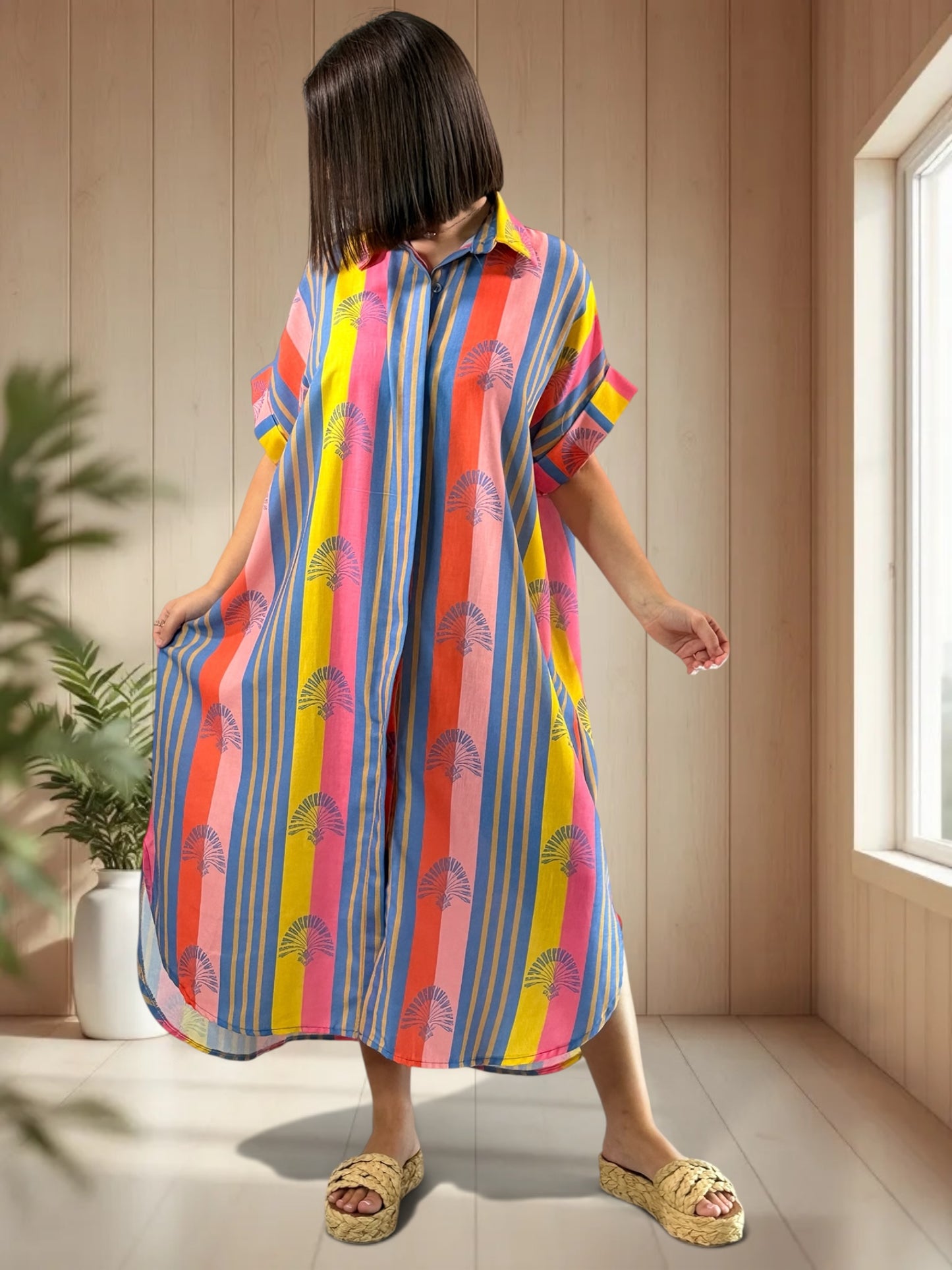 MIRANDA - ROBE A MOTIF JUSQU'A LA TAILLE 52