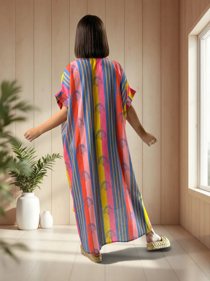 MIRANDA - ROBE A MOTIF JUSQU'A LA TAILLE 52