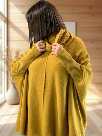 BERLINGOT - PULL OVERSIZE CURRY JUSQU'A LA TAILLE 58