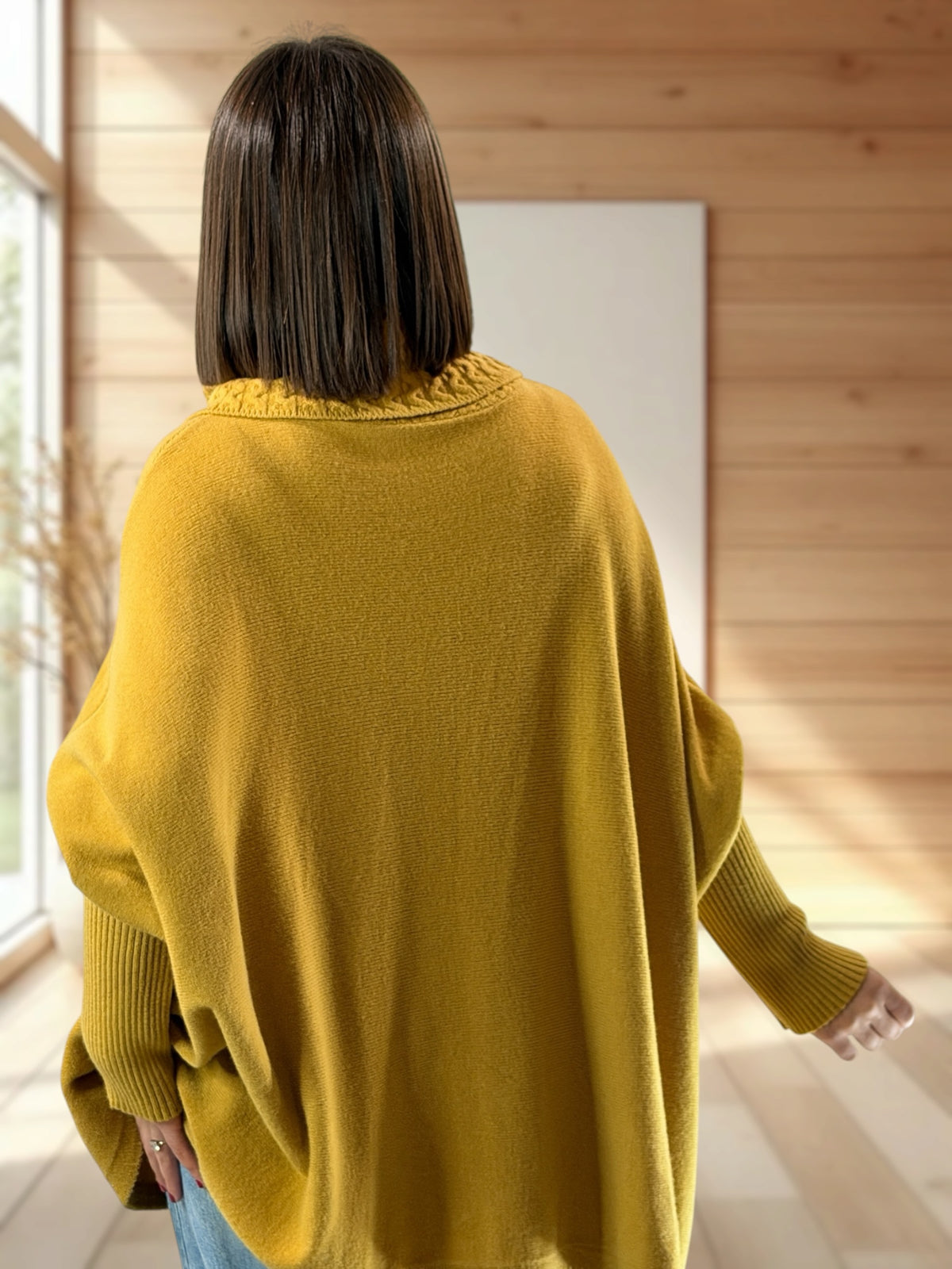 BERLINGOT - PULL OVERSIZE CURRY JUSQU'A LA TAILLE 58