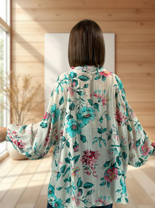 CROISETTE  - BLOUSE A MOTIF JUSQU'A LA TAILLE 54/56