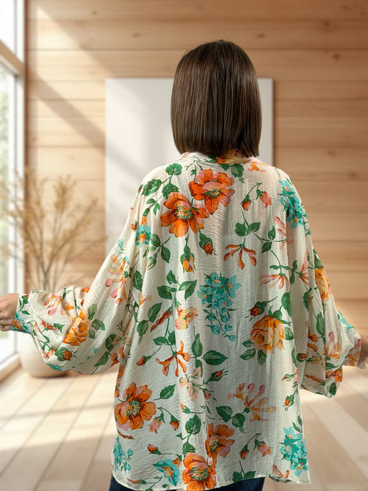 CROISETTE  - BLOUSE A MOTIF JUSQU'A LA TAILLE 54/56