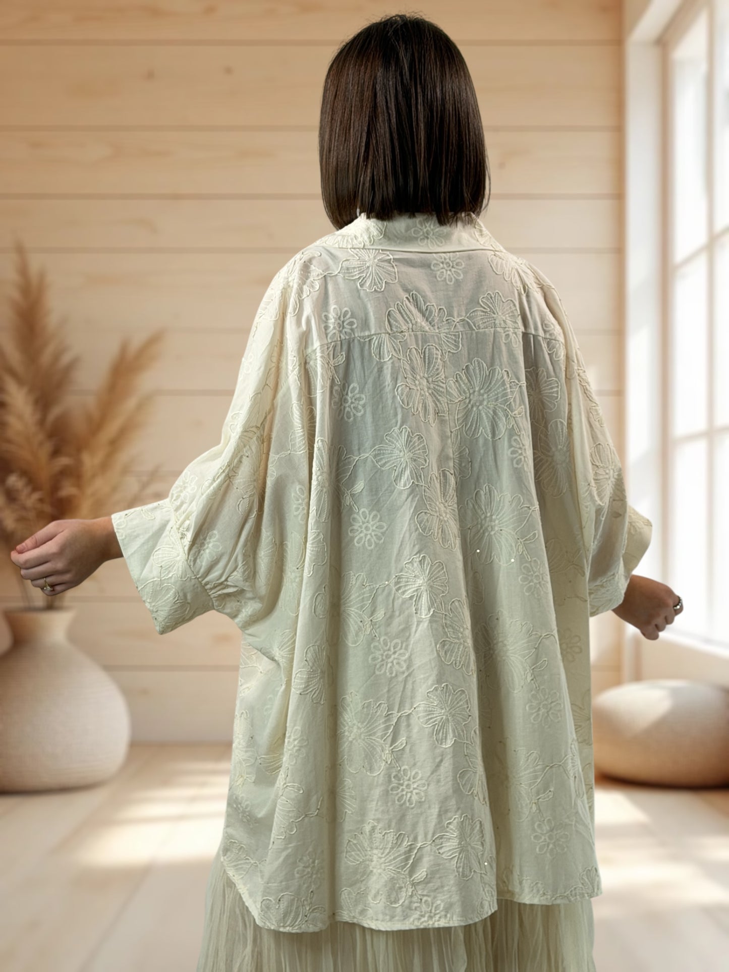 DREAM  - TUNIQUE OVERSIZE BRODÉE JUSQU'A LA TAILLE 56