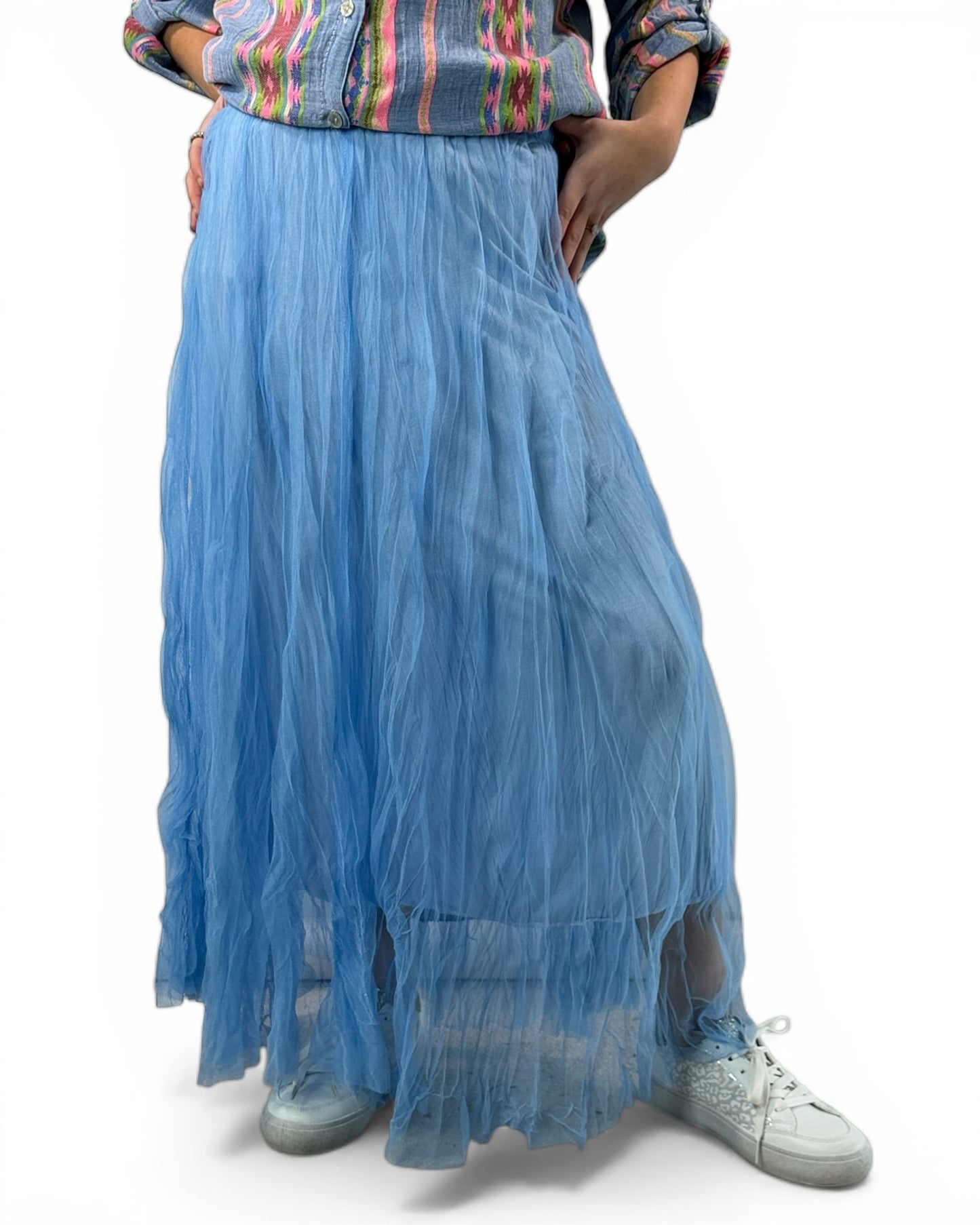 CATOU - JUPON BLEU EN TULLE JUSQU'A LA TAILLE 48