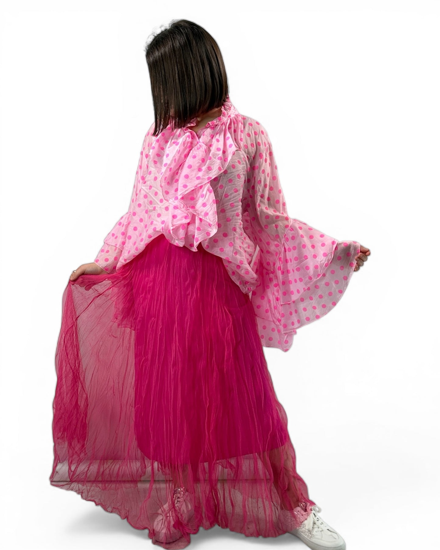 CATOU - JUPON FUCHSIA EN TULLE JUSQU'A LA TAILLE 48