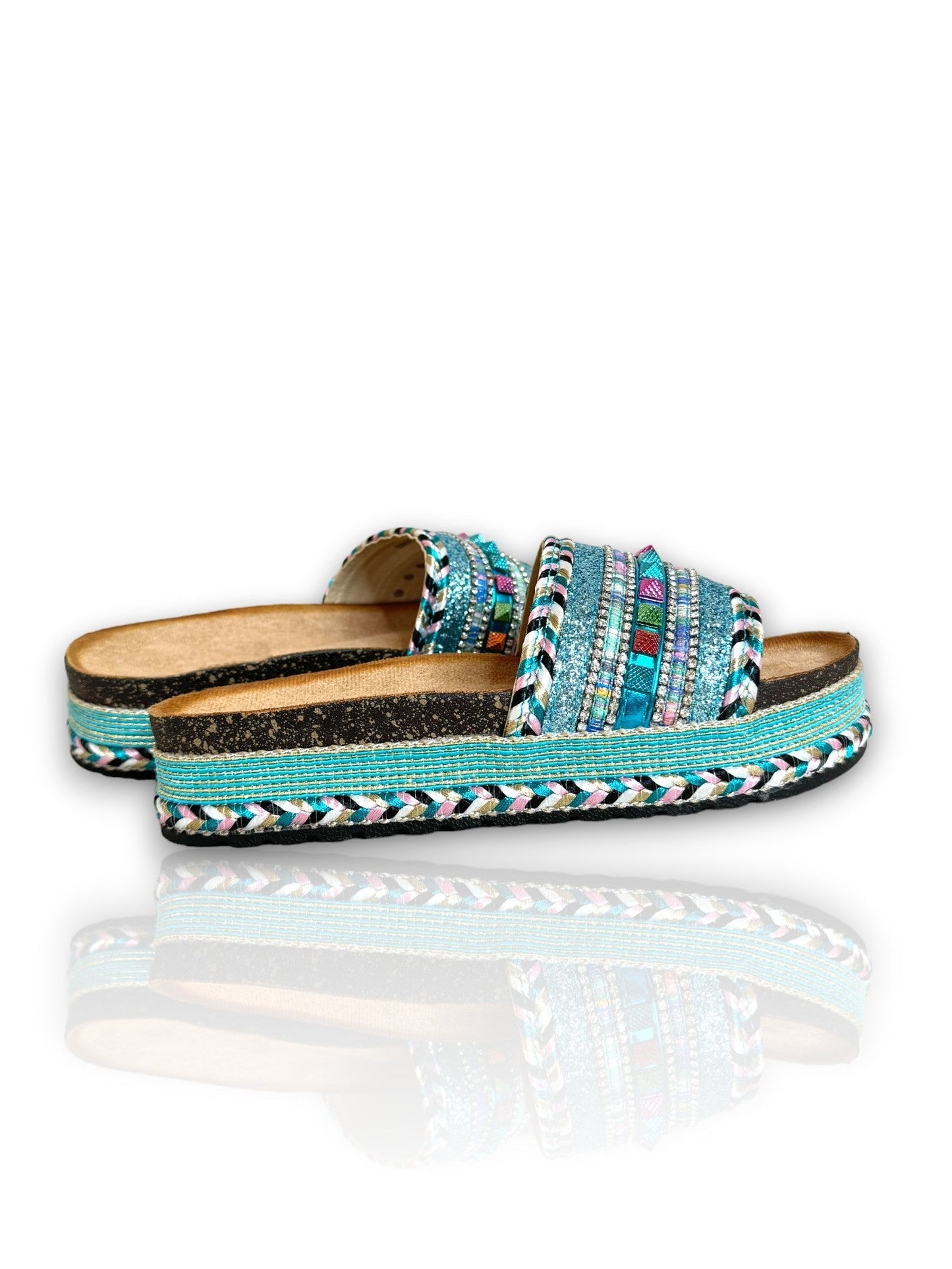 SANDALE DEBORA TURQUOISE